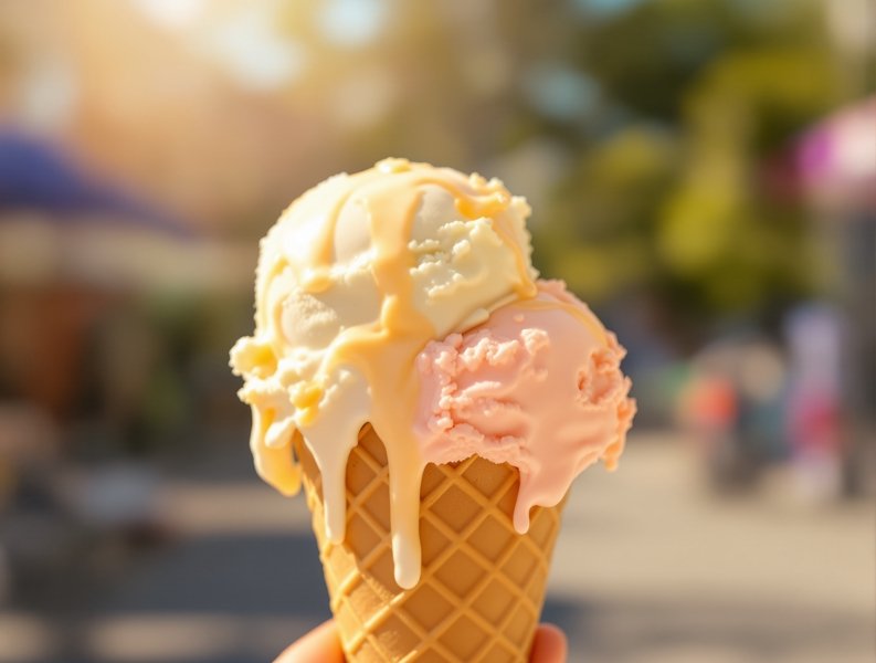 夏日限定，一口绵密的冰淇淋 - 第七影院美食手账栏目封面图